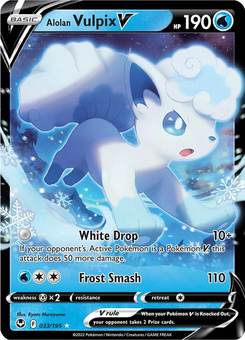 Alolan Vulpix V #33 from Silver Tempest