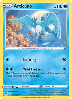 Articuno #36 from Silver Tempest