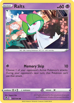 Ralts #67 from Silver Tempest