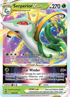 Serperior VSTAR #8 from Silver Tempest