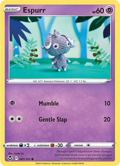 Espurr #81 from Silver Tempest