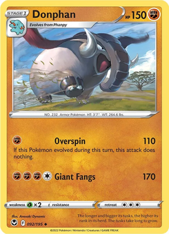 Donphan #92 from Silver Tempest