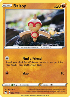 Baltoy #93 from Silver Tempest