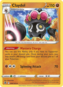 Claydol #94 from Silver Tempest