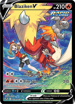 Blaziken V #TG14 from Silver Tempest