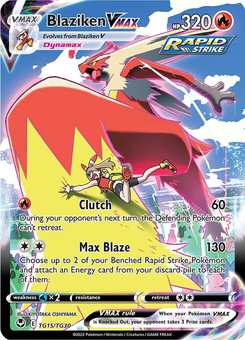 Blaziken VMAX #TG15 from Silver Tempest