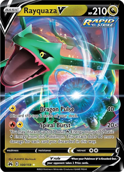 Rayquaza V #100 from Crown Zenith
