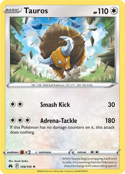 Tauros #106 from Crown Zenith