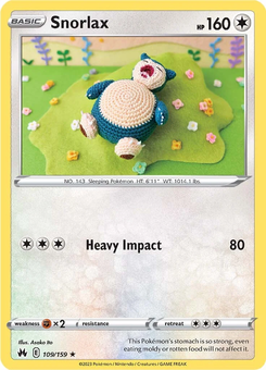 Snorlax #109 from Crown Zenith