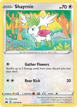 Shaymin #115 from Crown Zenith