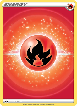 Fire Energy #153 from Crown Zenith