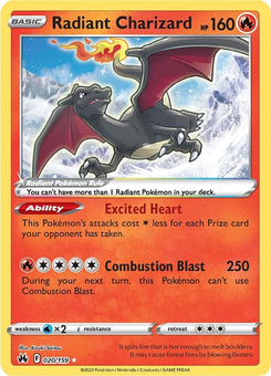 Radiant Charizard #20 from Crown Zenith