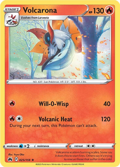 Volcarona #25 from Crown Zenith