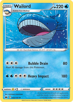 Wailord #32 from Crown Zenith