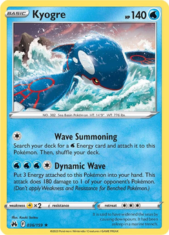 Kyogre #36 from Crown Zenith