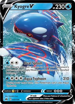 Kyogre V #37 from Crown Zenith