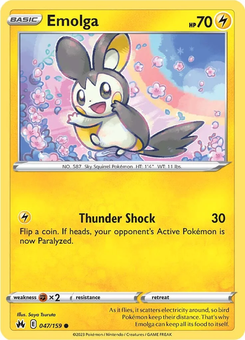 Emolga #47 from Crown Zenith