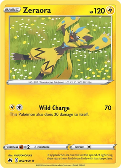 Zeraora #52 from Crown Zenith
