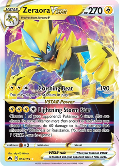 Zeraora VSTAR #55 from Crown Zenith