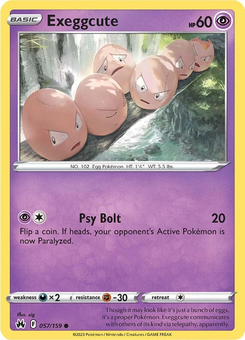 Exeggcute #57 from Crown Zenith