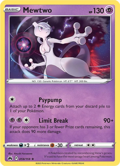 Mewtwo #59 from Crown Zenith