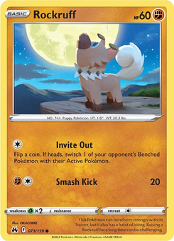 Rockruff #73 from Crown Zenith