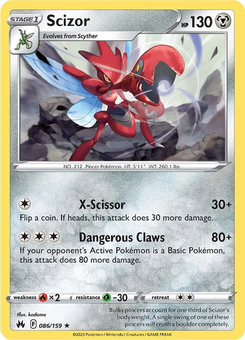 Scizor #86 from Crown Zenith