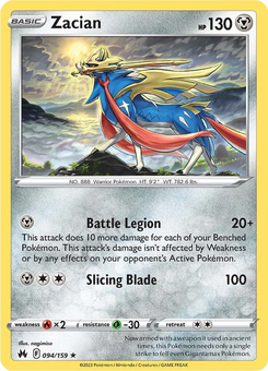Zacian #94 from Crown Zenith