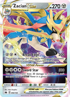 Zacian VSTAR #96 from Crown Zenith
