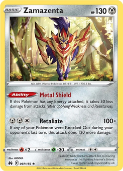 Zamazenta #97 from Crown Zenith
