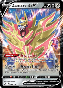 Zamazenta V #98 from Crown Zenith