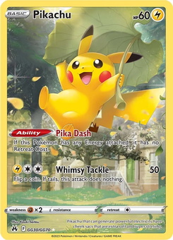 Pikachu #GG30 from Crown Zenith
