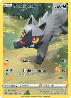 Poochyena #GG33 from Crown Zenith