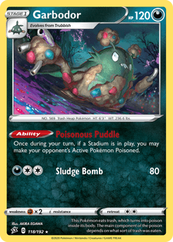 Garbodor #118 from Rebel Clash