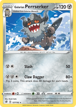 Galarian Perrserker #127 from Rebel Clash
