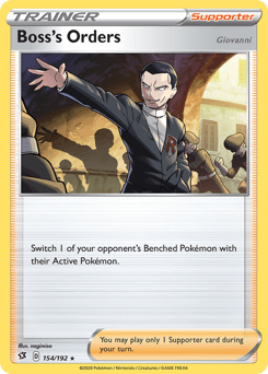 Boss's Orders (Giovanni) #154 from Rebel Clash