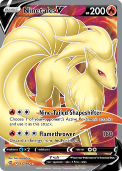 Ninetales V #177 from Rebel Clash