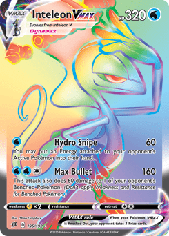 Inteleon VMAX #195 from Rebel Clash