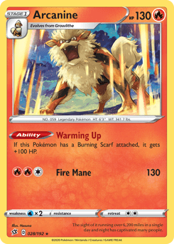 Arcanine #28 from Rebel Clash