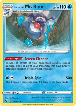 Galarian Mr. Rime #38 from Rebel Clash