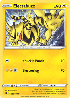 Electabuzz #58 from Rebel Clash