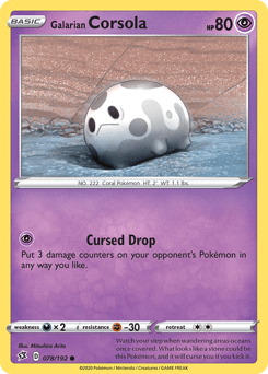 Galarian Corsola #78 from Rebel Clash