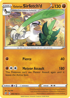 Galarian Sirfetch'd #95 from Rebel Clash