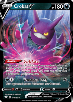 Crobat V #104 from Darkness Ablaze
