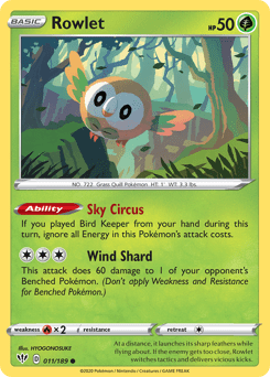 Rowlet #11 from Darkness Ablaze