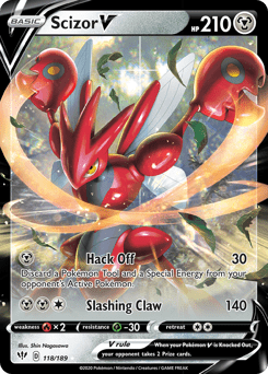 Scizor V #118 from Darkness Ablaze