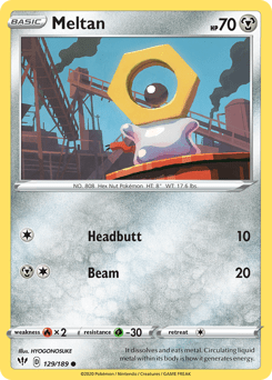Meltan #129 from Darkness Ablaze