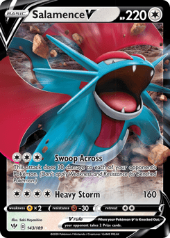 Salamence V #143 from Darkness Ablaze