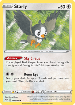 Starly #145 from Darkness Ablaze