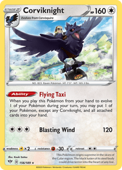 Corviknight #156 from Darkness Ablaze